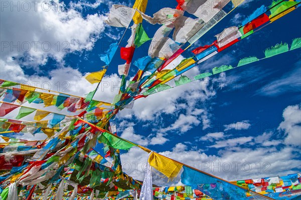 Prayer flags along the friendship highway