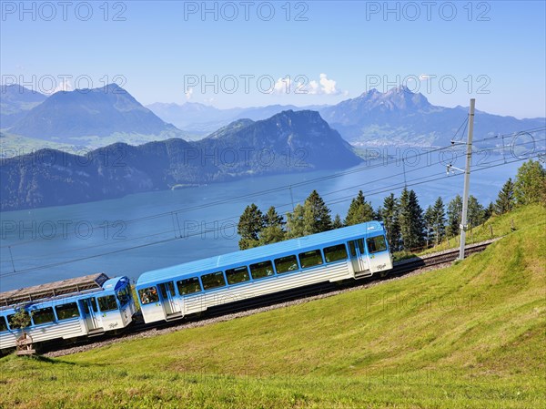 Cogwheel railway up the Rigi