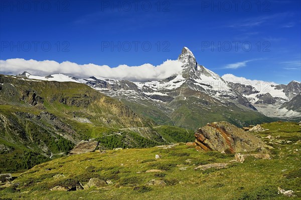 Matterhorn with snake of clouds