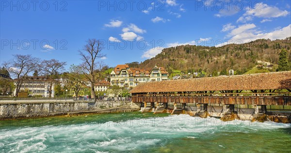 View over the Aare and historic upper lock