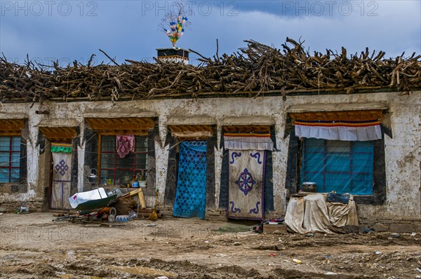 Traditional tibetan house in the kingdom of Guge