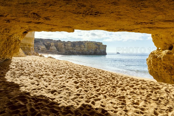 Sandy Coelha beach what translates to Rabbit Beach next to Albufeira