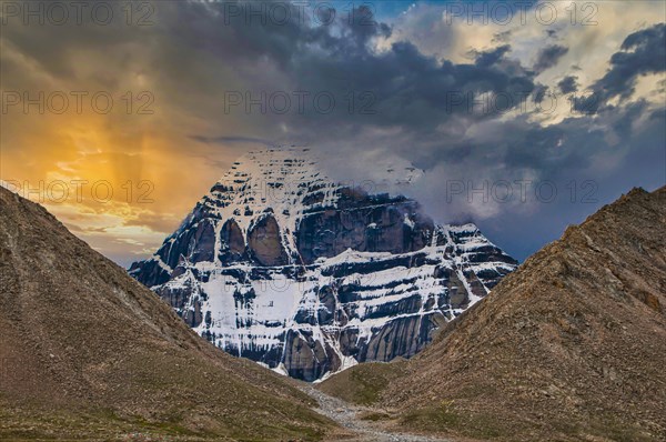 Mount Kailash along the Kailash Kora