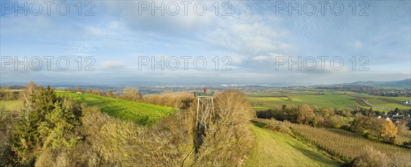 Lookout tower with view of western Lake Constance
