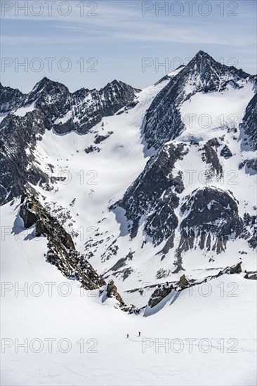 Ski tourers at the Turmscharte
