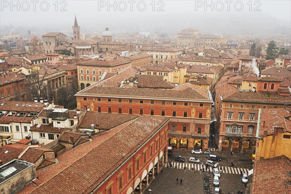 View of the old town from the Asinelli Tower