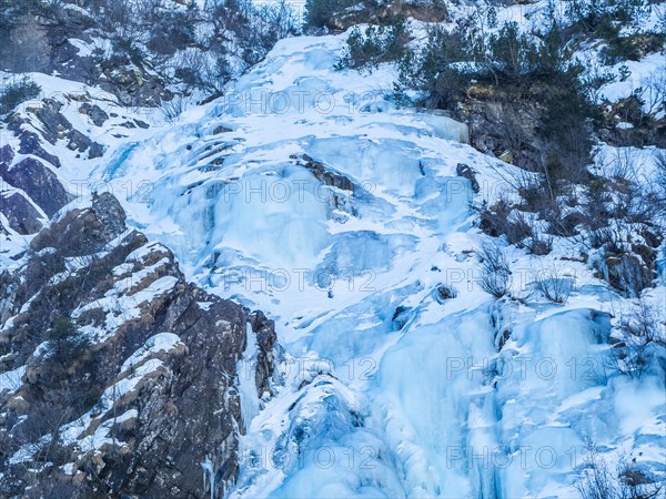 Waterfall in winter