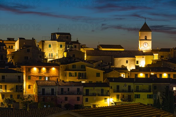 Illuminated houses in Capoliveri