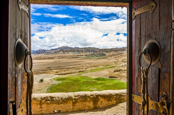 Entrance to an old temple in the kingdom of Guge