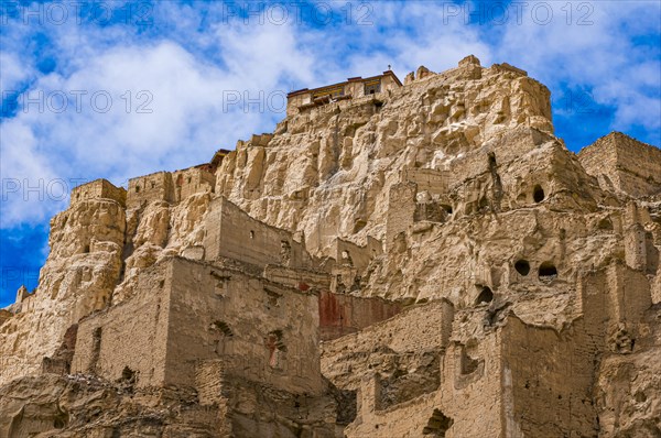 Collapsed houses in the kingdom of Guge
