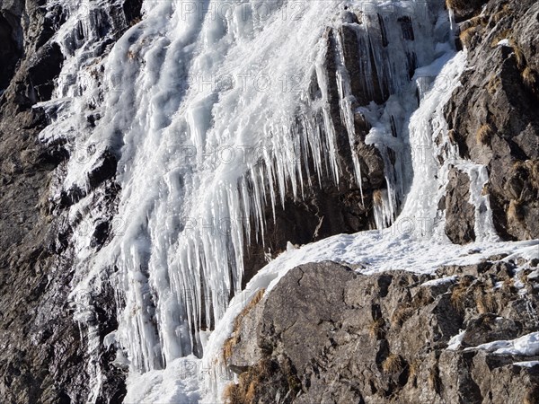 Waterfall in winter