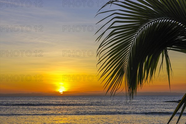 Sunset on the Coastline of the Island Ile Sainte Marie