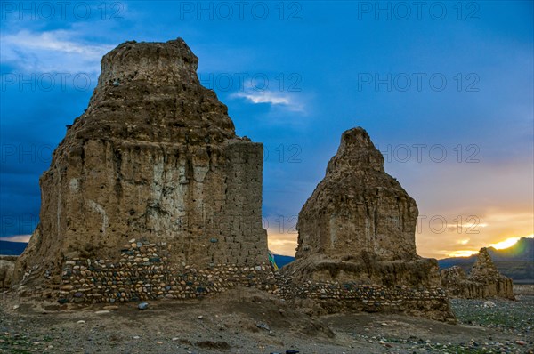 Stupas in the kingdom of Guge