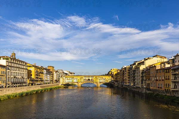 The Ponte Vecchio bridge over the river Arno