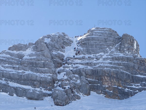 Blue sky over winter landscape