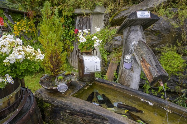 Beer fountain at the Ebneralm