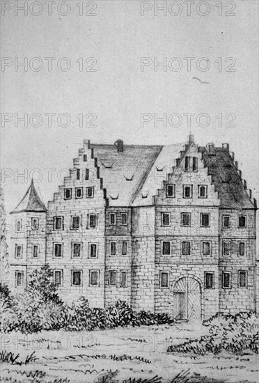 Historic view of Trabelsdorf Castle