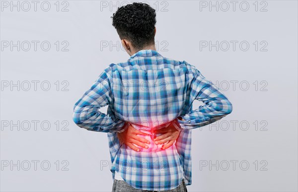 Man with spine and lower back problems