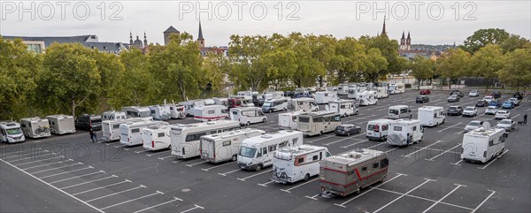 Panoramic photo of the camper site Wuerzburg