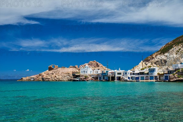 Greek village scenic picturesque view in Greece