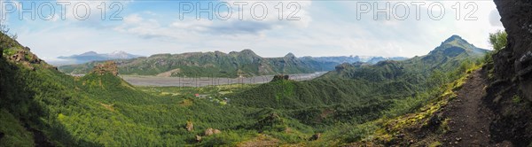 Hilly volcanic landscape