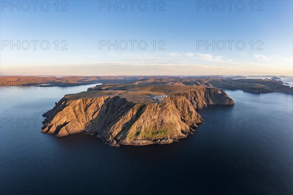 Aerial view of the cliffs of the North Cape