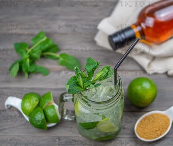 Cool summer mojito