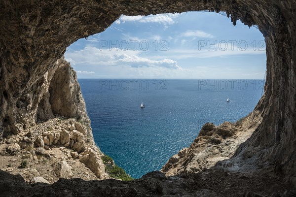 Cave and sea