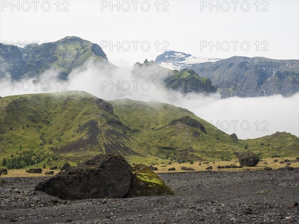 Hilly volcanic landscape