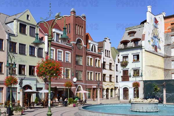 Millennium Fountain and Houses on Europe Square