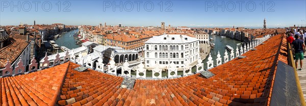 View of the Grand Canal from the terrace of the Fondaco dei Tedeschi