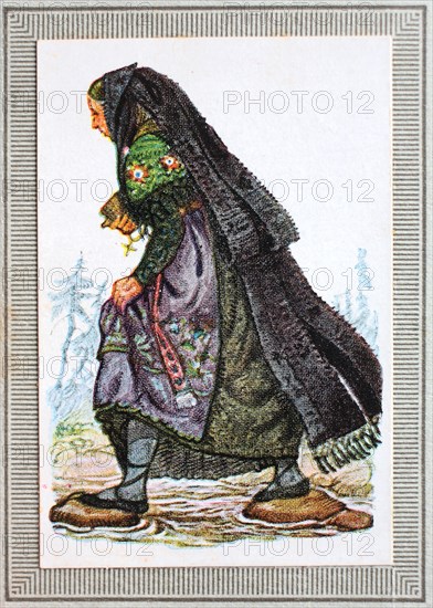 Traditional costumes in Germany in the 19th century