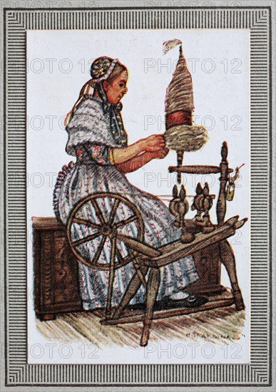 Traditional costumes in Germany in the 19th century