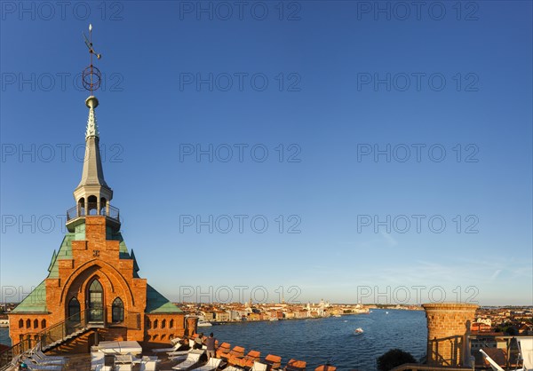 Roof terrace of the Hilton Molino Stucky Guidecca