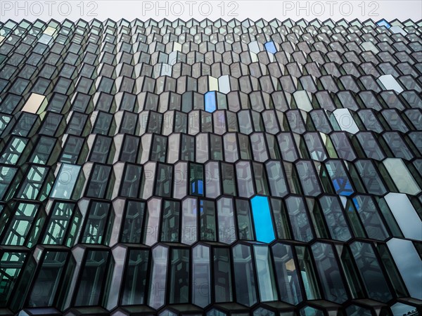 Detail of the glass facade
