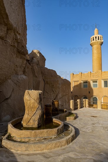 Mosque at the Al Qarah mountain