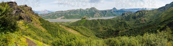 Hilly volcanic landscape