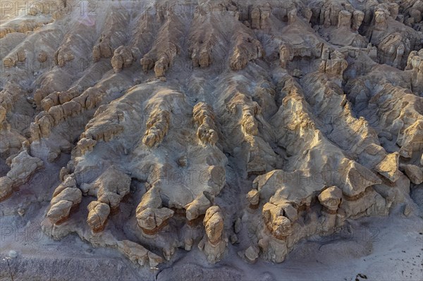 Aerial of the Al Qarah mountain