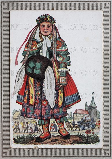 Traditional costumes in Germany in the 19th century