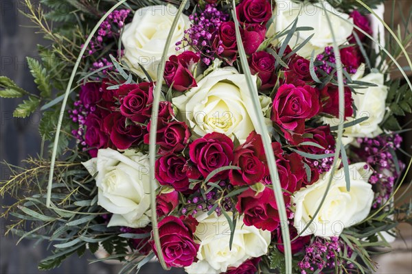 Bouquet with colourful roses