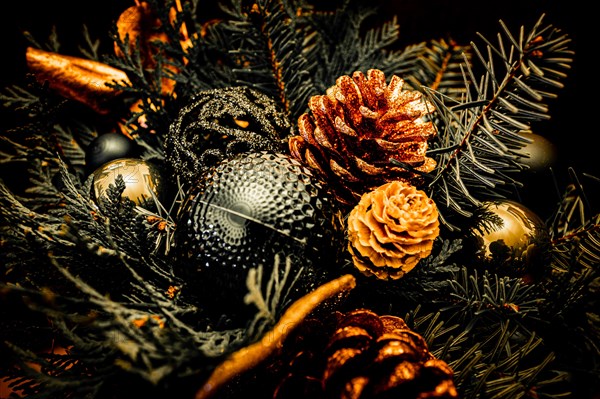 Christmas bouquet of spruce