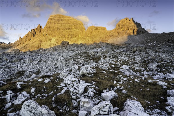 Alpine glow on the Paternkofel