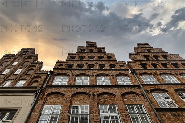 Gables of the warehouses
