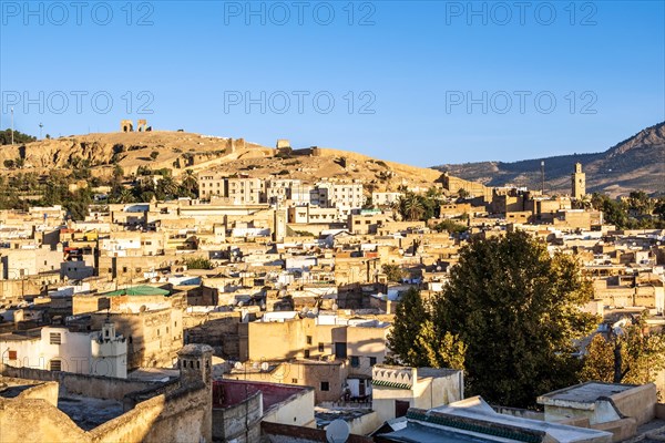 Beautiful cityscape of Arabic medina in Fez