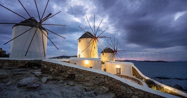 Illuminated windmills