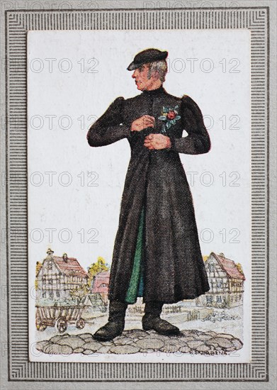 Traditional costumes in Germany in the 19th century