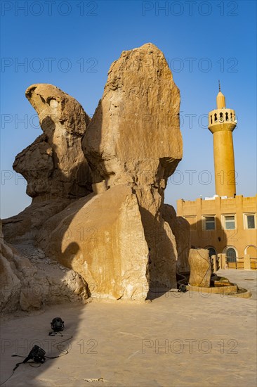 Mosque at the Al Qarah mountain