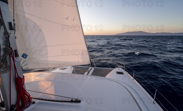 Sailing catamaran sailing