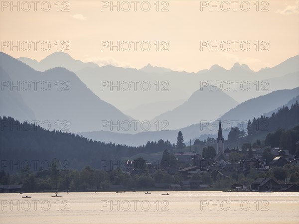 Evening atmosphere at Lake Weissensee