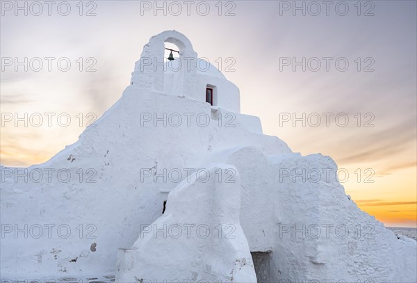 White Cycladic Greek Orthodox Church